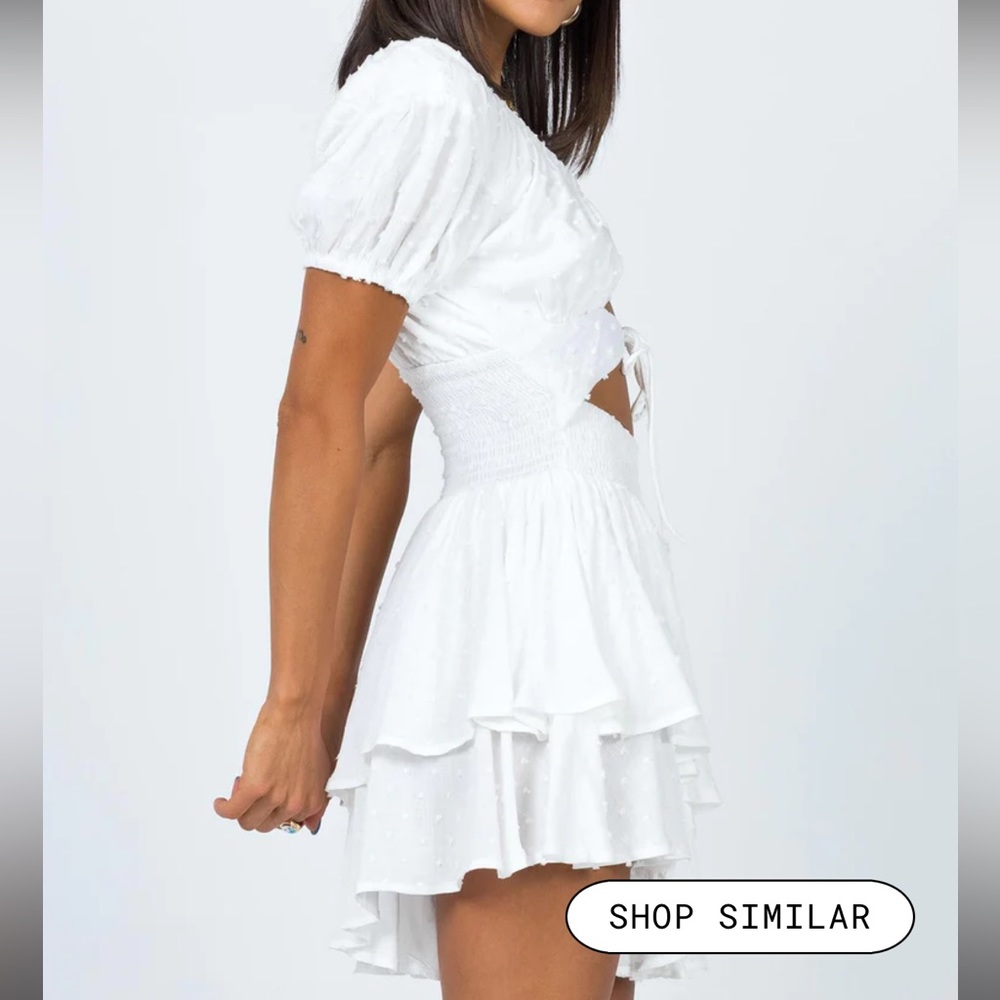 Princess Polly Perry Romper - White - Size 4 - NWT - Picture 2 of 6